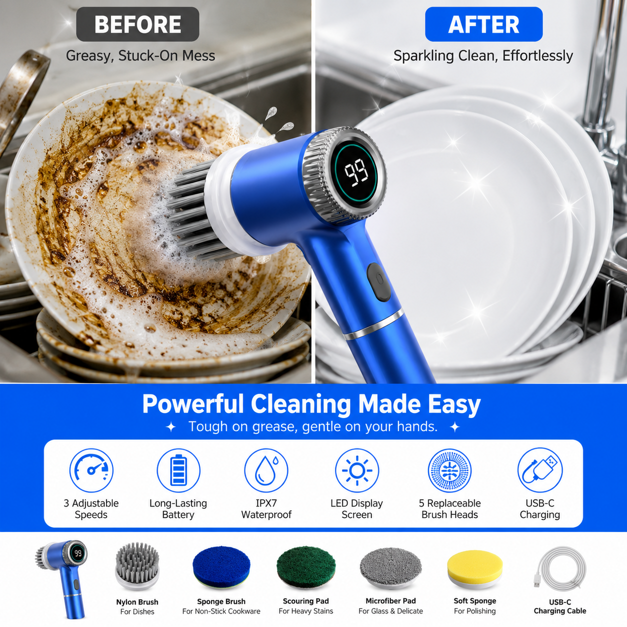 ScrubGun™ – Powerful Cleaning Without The Hard Work